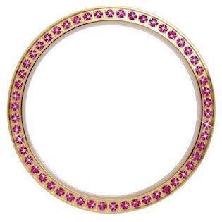 Christina Design London Collect Forgyldt Top Ring med 54 Pink Safirer